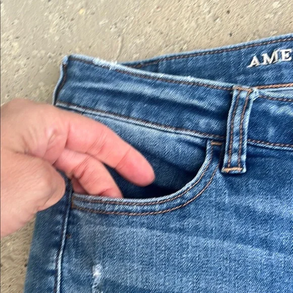 EUC American Eagle Outfitters Skinny highest rise Distressed jegging - Picture 8 of 16